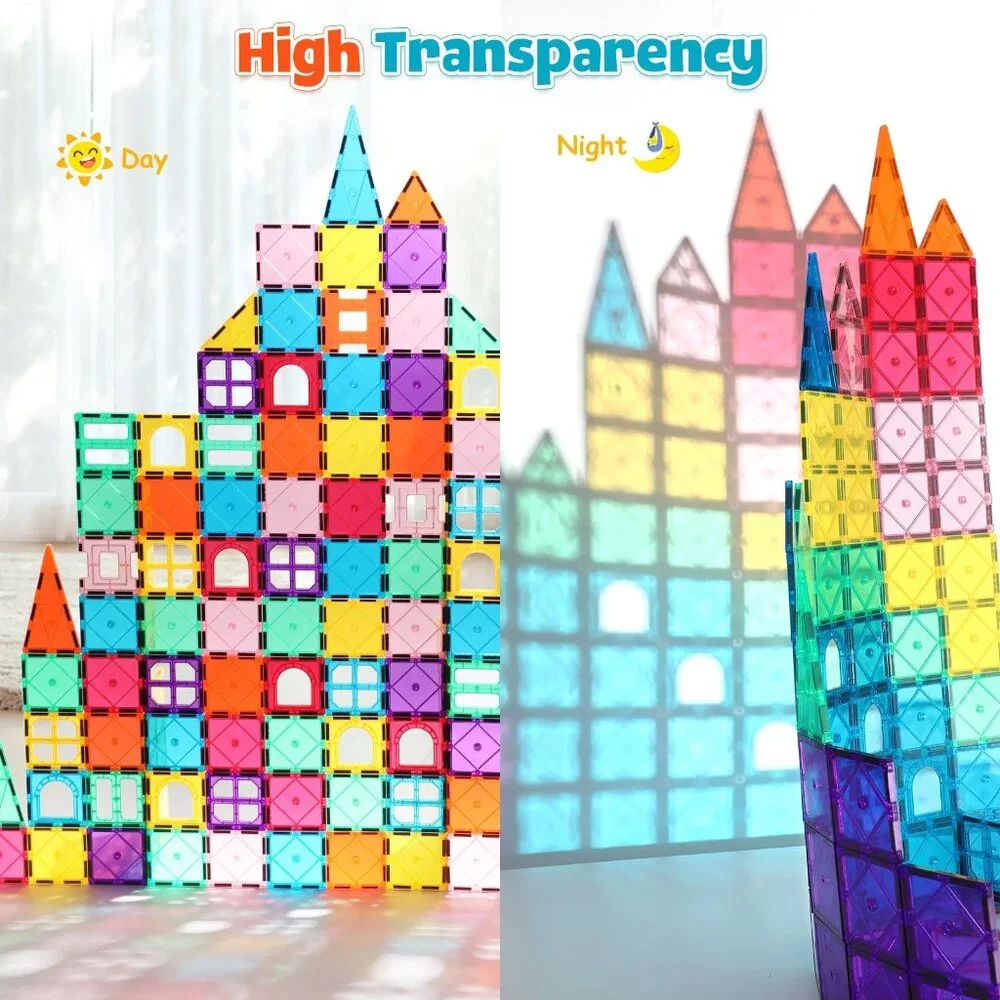 NEW FunMagic STEM Educational Magnetic Building Blocks 42 Count
